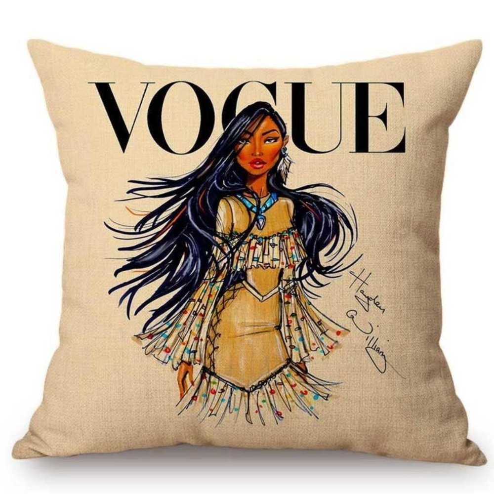 Vogue Disney Inspired Pocahontas Princess Decorative Home Throw Pillowcase